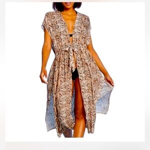 Kona Sol Women's Brown and Tan Cover-ups. Size S/M.